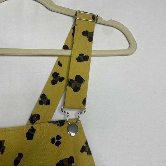 Entro Boho Leopard Pinafore Jumper Overalls Mini Dress - Picture 3 of 15